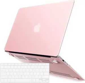 Compatible with MacBook Air 11 Inch Case Model A1370 A1465, Soft Touch Plastic Hard Shell Cover with Keyboard Cover for Apple Mac Air 11" Pink
