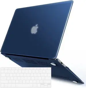 Compatible with MacBook Air 11 Inch Case Model A1370 A1465, Soft Touch Plastic Hard Shell Cover with Keyboard Cover for Apple Mac Air 11" Navy Blue