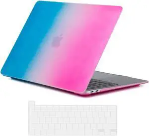 Compatible with MacBook Pro 16 Inch Case A2141 Release 2020 2019, Hard Shell Case with Keyboard Cover for Old Version Mac Pro 16" Rainbow Red