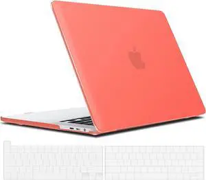 Compatible with MacBook Pro 13 inch Case M2 2022, 2021, 2020-2016 A2338 M1 A2251 A2289 A2159 A1989 A1708 A1706, Plastic Hard Case with Keyboard Cover Skin Orange