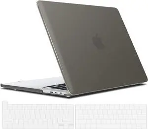 Compatible with MacBook Pro 13 inch Case M2 2022, 2021, 2020-2016 A2338 M1 A2251 A2289 A2159 A1989 A1708 A1706, Plastic Hard Case with Keyboard Cover Skin Gray