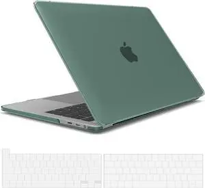 Compatible with MacBook Pro 13 inch Case M2 2022, 2021, 2020-2016 A2338 M1 A2251 A2289 A2159 A1989 A1708 A1706, Plastic Hard Case with Keyboard Cover Skin Green