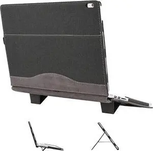 Case for 13.5 inch Microsoft Surface Book 3 / Surface Book 2, PU Leather Detachable Protective Folio Case Protective Laptop Cover with Foldable Kickstand / Pencil Holder