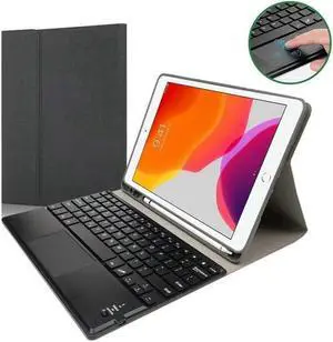 iPad Pro 12.9 inch 2022 2021 2020 2018 Keyboard case with Pencil Holder Detachable Keyboard Case with Touchpad Kickstand Cover Auto Wake Sleep Case for iPad Pro 12.9 6th/5th/4th/3th Generation