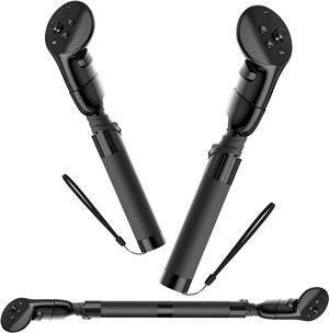 VR Saber Handles VR Gaming Controller Handles for Meta Quest Pro, Silicone Meta Quest Pro Controller Accessories for Playing Beat Saber, Golf+, Badminton, Baseball Games