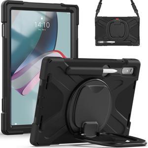 For Lenovo Tab P11 Pro 11.2 inch Gen 2 2022 (TB-132FU/TB-138FC) Case, Rugged Heavy Duty Shockproof Cover with Hand Strap Shoulder Strap for 11.2 inch Lenovo Tab P11 Pro 2nd Generation