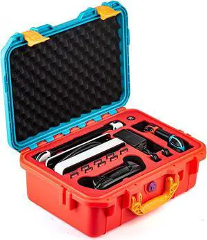 Carrying Case for Nintendo Switch Travel Case ,Professional Deluxe Waterproof Case Soft Lining Hard Case for Nintendo Switch OLED Model (2021) Console Pro Controller & Accessories