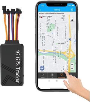 4G Wired Car GPS Tracker for Vehicles No Monthly Fee Hidden Real-Time Hardwired Car Tracking Device with Remote Engine Kill Switch No Subscription for Truck Trailer Motorcycle Fleet Location Locator