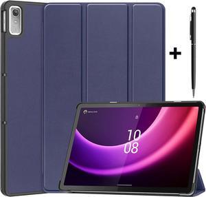 Case for Lenovo Tab P11 2nd Generation 11.5 inch / Xiaoxin Pad Plus 11.5 2023, Tri fold Slim Lightweight Hard Shell Smart Protective Cover with Multi-Angle Stand, Universal Stylus Pen Blue