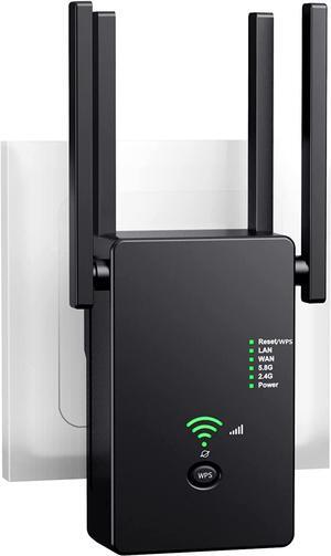 WiFi Extender Wireless Internet Booster can Cover 2860 Square Meters. ft & 25 Device Ethernet Port extends Internet WiFi to Home Devices