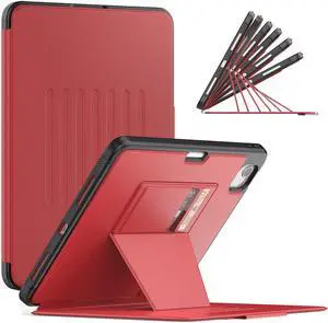 Magnetic Stand Case for iPad Air 5th 4th Generation 10.9 inch 2022 2020 - Shockproof Cover with Pencil Holder, Card Slot, Auto Sleep Wake For iPad Pro 11 inch 2018 2020 2021 2022 (1st/2nd/3rd/4th Gen)