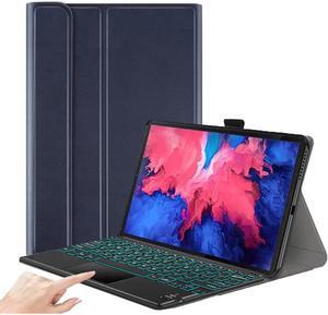 Wireless Touchpad Keyboard Case for Lenovo Tab P11 Pro 11.5 inch 2020 Model TB-J706F / TB-J706L Slim Leather Cover with Detachable Keyboard / 7 Colors Backlit / Pencil Holder Blue