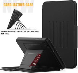 Magnetic Case for Samsung Galaxy Tab A 8.4 2020 Tablet Model SM-T307 / SM-T307U, Multi-Angle Viewing Smart Protective Stand Cover with Card Slot, Auto Wake/Sleep