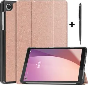 Case for Lenovo Tab M8 4th Gen 2023 8 inch Tablet Model TB-300FU TB-300XU, Slim Lightweight Stand Hard Shell Protective Cover with Stylus Pen