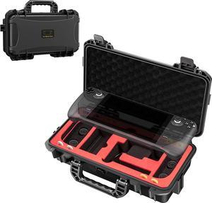 Travel Carrying Case for Steam Deck, Professional Deluxe Waterproof Case Soft Lining Hard Travel Case for Steam Deck and Other Accessories