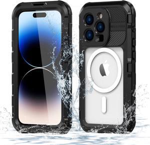 iPhone 14 Pro Waterproof Case, MagSafe Compatible, Built-in Screen Protector IP68 Underwater Dustproof 360 Full Body Shockproof Protective Cover for iPhone 14 Pro 6.1 inch 2022
