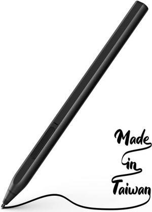 Stylus Pen for Surface, 4096 Pressure Sensitivity, Compatible with Surface Pro 9/Pro 8/Pro 7/Pro 6/Pro 5 Pro 4/Laptop Studio/Go 3/Duo 2, First D Shape Body, Rechargeable