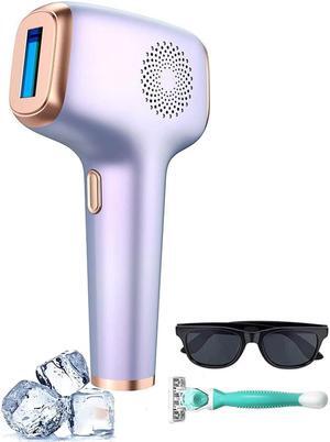 Laser Hair Removal with Ice Cooling Care Function for Women Permanent, 999,999 Flashes Painless IPL Hair Remover, Hair Removal Device for Armpits Legs Arms Bikini Line