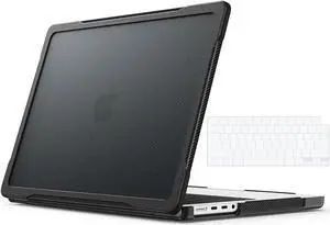 Compatible with MacBook Pro 14 inch Case 2023 2022 2021 Release M2 A2779 A2442 M1 Pro/Max Chip with Touch ID, Heavy Duty Rugged Hard Shell Shockproof Cover with Keyboard Skin