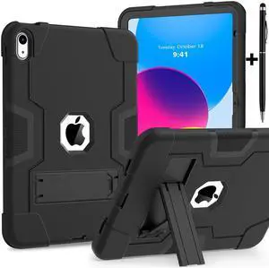 iPad 10th Generation Case, iPad 10th Generation Case 2022, Protective Case for iPad 10th Generation with Kickstands + Stylus Pen, Shockproof Cover for New iPad 10.9 Inch Case 2022