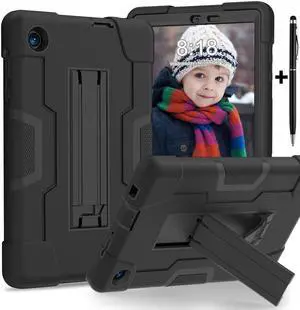 Protective Case For TCL Tab 8 LE Model 9137W) / TCL Tab 8 WiFi Model 9132X, Shockproof Cover with Kickstand + Universal Stylus Pen