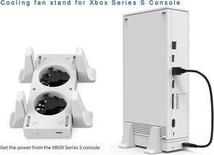 Vertical Cooling Fans Stand for Xbox Series S Console Smart Xbox Series S Cooler Fan Temperature Controlled 3 Levels Adjustable Speed with Type-C Power Input