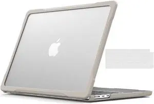 Compatible with MacBook Air 13.6 inch Case 2022 2023 Release A2681 M2 Chip Liquid Retina Display Touch ID, Heavy Duty Rugged Hard Shell Shockproof Cover with Keyboard Skin Khaki