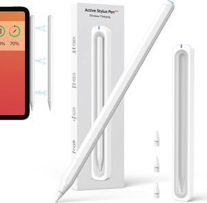 Stylus Pen for iPad with Wireless Charging - Active Apple Pencil Compatible with iPad Pro 11/12.9, iPad 6/7/8/9/10th Gen, iPad Air 3/4/5 Gen, iPad Mini 5/6th Gen for Precise Writing/Drawing