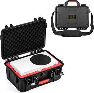 Carrying Case for Xbox Series S, Professional Deluxe Waterproof Case Soft Lining Hard Case with Shoulder for Xbox Series S and Other Accessories Storage