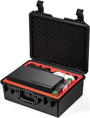 Hard Carrying Case Compatible with Xbox Series X, Professional Deluxe Waterproof Case Soft Lining Hard Case for Xbox Series X Console, Controllers, Headset and Other Accessories