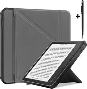 Slim Case for Kobo Libra 2 2021 Released - Soft TPU Protective Back Cover with Auto Wake/Sleep for 7 inch Kobo Libra 2 eReader Grey