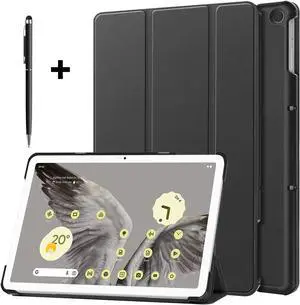 Google Pixel Tablet Case 11 Inch 2023, Slim Stand Protective Case Smart Folio Cover with 2 in 1 Stylus Pen