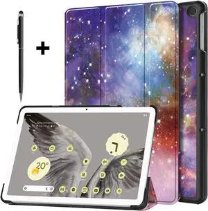 Google Pixel Tablet Case 11 Inch 2023, Slim Stand Protective Case Smart Folio Cover with 2 in 1 Stylus Pen Starry Night