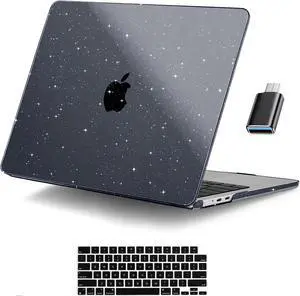 Compatible with MacBook Air 15 inch Case 2023 Release A2941 M2 Chip Liquid Retina Display Touch ID, Plastic Hard Case with Keyboard Skin & Screen Protector & Type C Adapter For MacBook Air 15.3 Inch