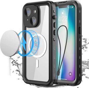 for iPhone 14 Case Waterproof, Compatible with Magsafe Magnetic Protective iPhone 14 Phone Case, Water Proof Mag Safe Magnet Shockproof Full Body Clear with Screen Protector