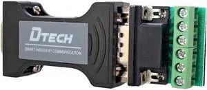 DTECH RS232 to RS485 / RS422 Serial Communication Data Converter Adapter Mini-Size