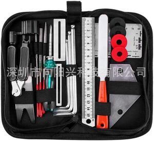 Guitar Repairing Tools, Hex Wrench Instrument Maintenance Tool Kit Gauge Measuring Accessories Gift for Mandolins for Ukulele for Craftsmen for Bass