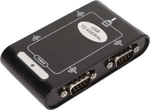 USB to Serial Adapter, Com Reserved Function, 4 RS232 Ports, Compact Design Compact Design, USB to RS232 Adapter, Windows Compatible Suitable for Notebook Computers