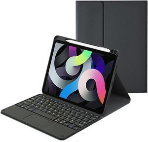 Touchpad Keyboard Case for Huawei MatePad 11.5 2023 BTK-W00 BTK-W09 BTK-AL09 Smart Folio Cover with Pencil Holder, Magnetic Detachable Wireless Bluetooth Keyboard Case Black
