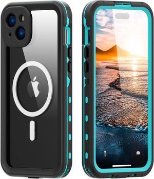 for iPhone 15 Plus 6.7 inch Waterproof Case Magnetic, [Compatible with MagSafe][with Screen Protector][IP68 Underwater][15FT Military Dropproof][Dustproof] Phone Cover for iPhone 15 Plus 6.7" Blue