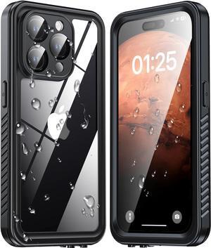 for iPhone 15 Pro Case Waterproof, Built-in Screen & Lens Protector [14 FT Military Drop Proof] [Full Body Shockproof] [Dustproof] [IP68 Underwater] Phone Case for iPhone 15 Pro 6.1 inch