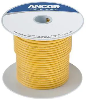 Ancor Wire, 100' #8 Tinned Copper, Yellow