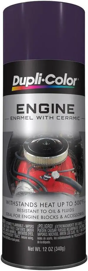 Dupli-Color DE1640 Ceramic Plum Purple Engine Paint - 12 oz.