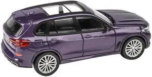 2018  X5 Daytona Violet Metallic with Sunroof 1/64 Diecast Model Car by Paragon Models