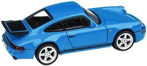 1987 RUF CTR Racing Blue 1/64 Diecast Model Car by Paragon Models