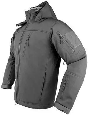 NC Star CAJ2969US Ncstar, Trekker Jacket, Small, Urban Gray, Polyester Outside, Micro Fleece Inside