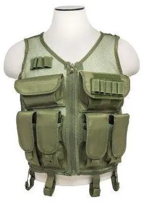 NcSTAR CMTV2951G Vism Lightweight Mesh Tactical Vest Green, M-XL