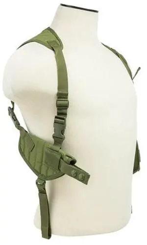 Nc Star Ambidextrous Horizontal Shoulder Holster, Green, Medium