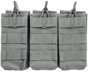 NC Star AR Triple Mag Pouch, Urban Gray