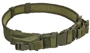 NcSTAR CVBLT2978G Vism Tactical Belt with Two Pouches, Green